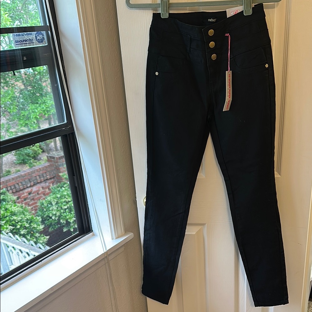 Refuge Black High-Waisted Skinny women’s Jeans